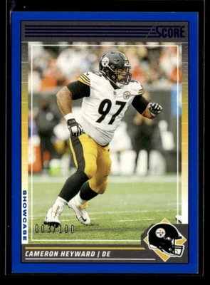 Cameron Heyward 2024 Panini Score Football Showcase 003/100 Steelers [xdD61 - Image 1 of 2