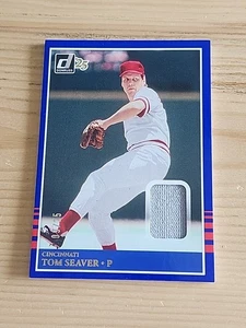 2025 Donruss Materials Tom Seaver Reds Game Used Patch Card #MAT-TS #09/25 - Bild 1 von 3