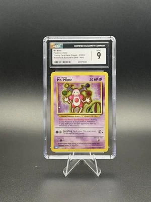 2023 - Pokémon TCG - Mr. Mime 013/034 Blastoise & Suicune Holo - CGC 9 MINT - Image 1 of 4
