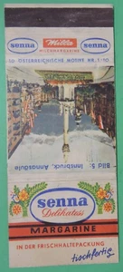 SENNA DELIKATESS MARGARINE-INNSBRUCK ANNASAULE MATCHBOOK COVER-AUSTRIA - Picture 1 of 3