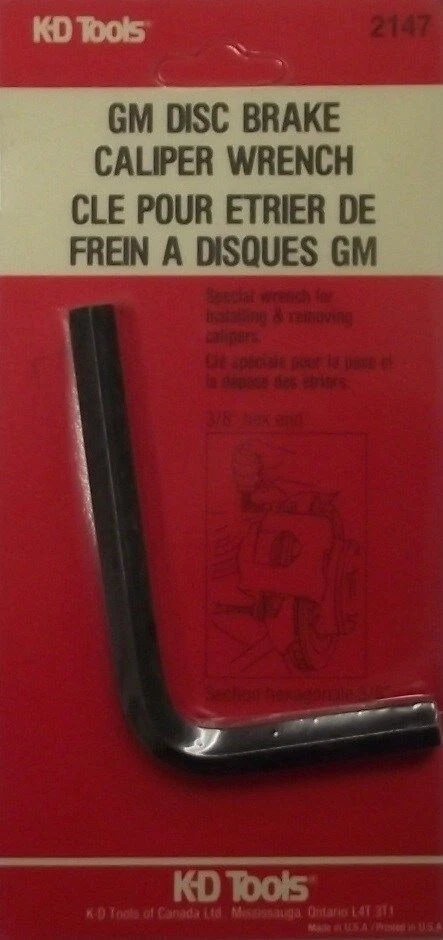 KD Tools 2147 GM Disc Brake Caliper Wrench 3/8" USA - Image 1 of 1
