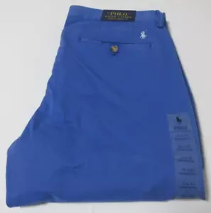Pantalones Polo Ralph Lauren Para Hombre Clásicos Elastizados Calce Recto Azul Talla 33/32 - Imagen 1 de 3
