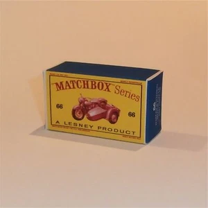 Caja Matchbox Lesney 66b Harley-Davidson Motocicleta Bronce Personalizada Estilo D - Imagen 1 de 4