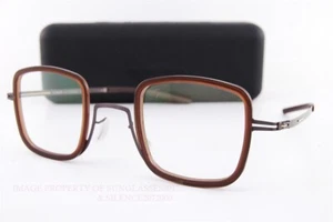 Brand New ic! berlin Eyeglass Frames Doyoon Teak-Mahagony-Nought Men Women 42mm - Picture 1 of 7