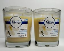 (1) Febreze Two Wick Candle Linen & Sky Home Eliminates Odors & Freshens 6.2 oz