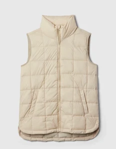 (1) Gap recycelte leichte gesteppte Puffweste ~ Moonstone Beige ~ Regular Gr. XS - Bild 1 von 3