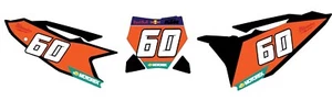 250/350/450Sxf - REDBULL KTM NUMBER PLATE GRAPHICS DECALS KIT 21mil Thick - Foto 1 di 6