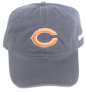 NFL Chicago Bears Blue Slouch Onfield Sideline Fitted Hat By Reebok, Size M - Picture 1 of 4