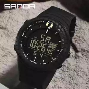 Men Electronic Watch Outdoor Sports Waterproof Big Dial Luminous Gift For HIm - Picture 1 of 21
