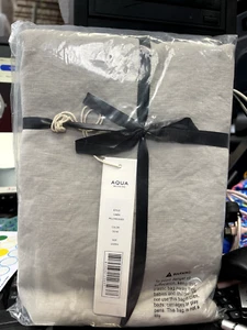 Aqua Linen 2 Queen Size Pillowcase Color Dove New - Picture 1 of 4