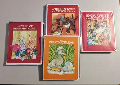 Lot Of 4 Troll Read Along Books & Tapes - Vtg Fairytales - Snow White & Rose Red - Image 1 of 4