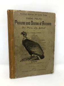 Antique Young Folks Pictures and Stories of Animals 1887 Sanborn Temey - Picture 1 of 21