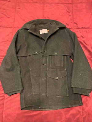 Vintage Filson Style 83 Double Mackinaw Size 44 XL Wool Cruiser Jacket Green - Image 1 of 4