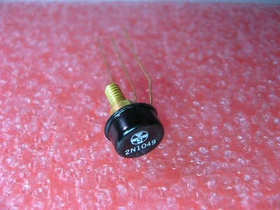 Transistor de silicona NPN 2N1049 STC caja de metal negro - NOS cantidad 1 Foto 1 de 4