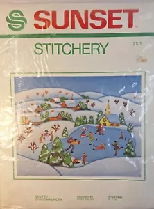 Vintage Sunset Stitchery Quilted Christmas Morn Fits 8"x10" - Picture 1 of 4
