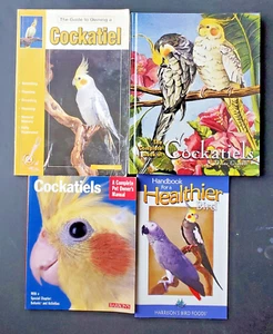 4 Books Lot About Cockatiels Birds & Bird Foods - Picture 1 of 16