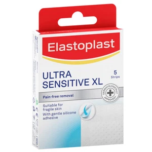 Elastoplast Ultra Sensitive Xl Pain-Free Removal Bandages Strips Plaster 5 Pack - Picture 1 of 6