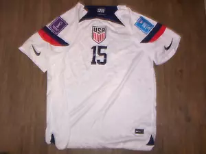 NWT Nike Megan Rapinoe #15 World Cup 2022 USA Home Jersey Women Soccer MEN'S 2XL - Picture 1 of 19