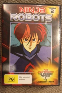 NINJA ROBOTS VOLUME 2 RARE DELETED OOP DVD TV JAPANESE ANIMATION CARTOON SERIES - Picture 1 of 3
