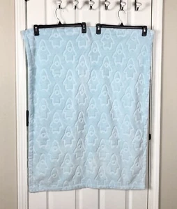 Dwell Studio For Target Baby Blanket Blue Rockets Embossed Spaceships Soft Plush - Picture 1 of 4