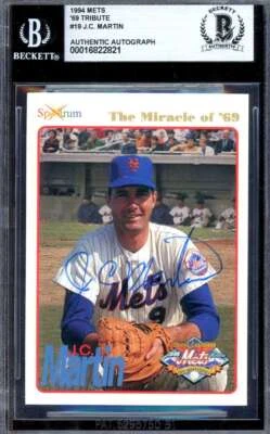 J.C. Martin Beckett BAS Signed 1994 Spectrum 1964 Mets Autograph - Image 1 of 2