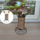 Vintage Rattan Flower Basket for Home Decor and Floral Arrangements