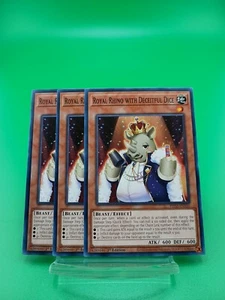 Yugioh Königliches Nashorn mit betrügerischen Würfeln PHNI-DE036 Playset - Bild 1 von 2