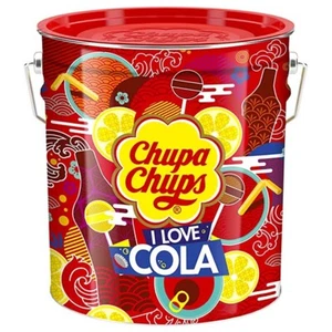 150 pezzi Cofanetto latta CHUPA CHUPS I love cola LECCA LECCA gusto coca cola - Foto 1 di 2