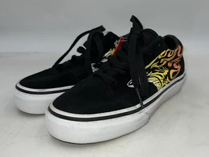 Vans Old Skool Shoes Youth Sz 1.5 Ferocious Flame Dragon Sneakers - Picture 1 of 11