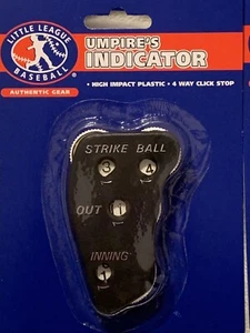 BASEBALL UMPIRE'S INDICATIOR HIGH IMPACT PLASTIC 4 WAY CLICK STOP NEW IN PACKAGE - Picture 1 of 6