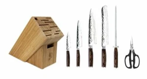 Shun Premier 7 Piece Essential Block Knife Set TDMS0700 Brand NEW Auth Dealer - Picture 1 of 1