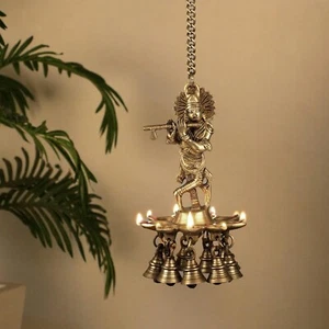Handmade Antique Diya for Home Decor Temple Puja Diwali Decoration Festival Gift - Picture 1 of 2