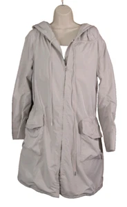 Hanii Y Women's Tan Raincoat Jacket Hood SIze Korean 38 USA XS/S* - Picture 1 of 13