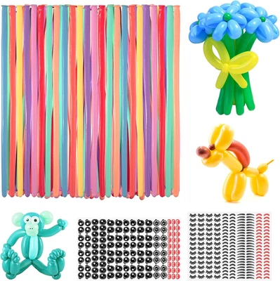 Modellierballons 100 Stück Lange Luftballons zum Formen für Party Geburtstag - Bild 1 von 4