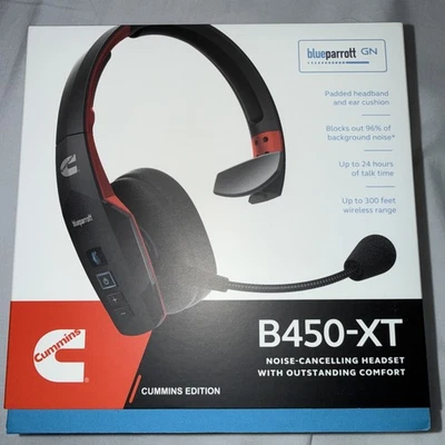 Cummins Edition CMNBPB450XT BlueParrott  Wireless Trucker Headset B450XT NEW - Image 1 of 4
