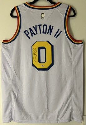 Gary Payton ii Signed Golden State Warriors Jersey Autographed PSA/DNA - Image 1 of 4