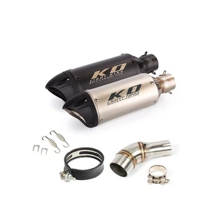 For Yamaha YZF R3 R25 MT-03 Slip On Exhaust System Mid Pipe Muffler Rear Escape - Picture 1 of 10