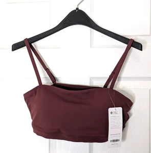 Reggiseno Yoga CR Z Marrone XL Cinghie Spaghetti Regolabili Cuscinetti Rimovibili Allenamento Top - Foto 1 di 10