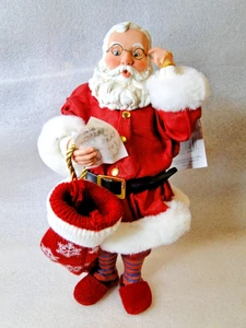 2002 NIB "Sock It to Me Santa!" Possible Dreams by Clothtique 10.5" Tall #713706 - Picture 1 of 7