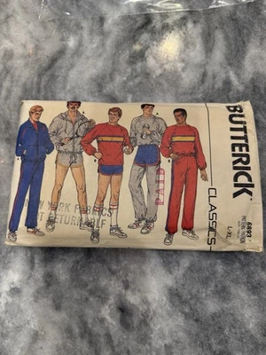 Chaqueta, top, pantalones cortos y pantalones L-XL completos Butterick #2449 vintage años 80’s para hombre Foto 1 de 2