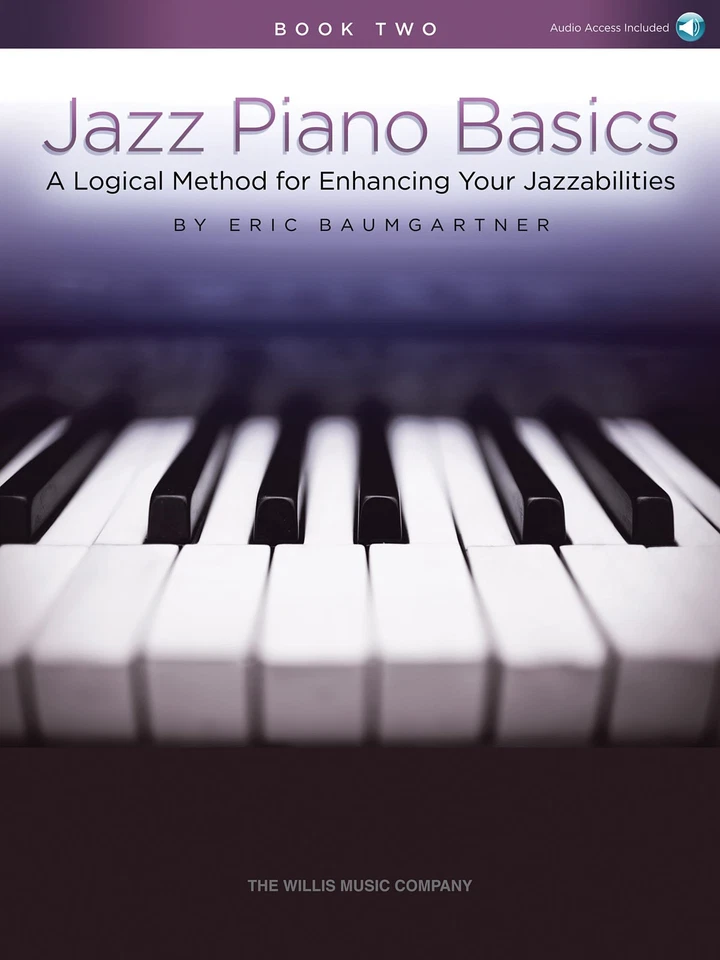 Jazz Piano Basics Book 2 Keyboard Music Lessons Progressive Exercises with Audio - Image 1 of 1