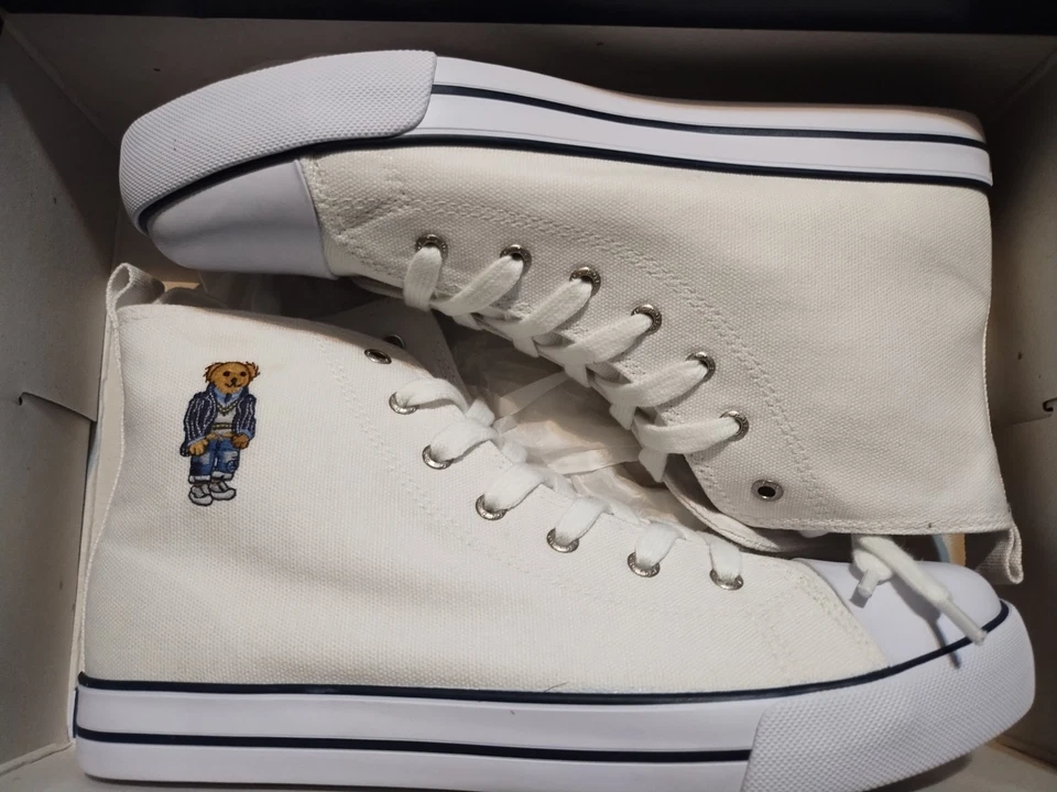 Polo Ralph Lauren Blanco Hamptyn Hi II Oso talla 7 Foto 1 de 4