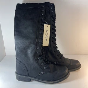Roxy Black Breckenridge Boot Knee High Size 10 - Picture 1 of 16