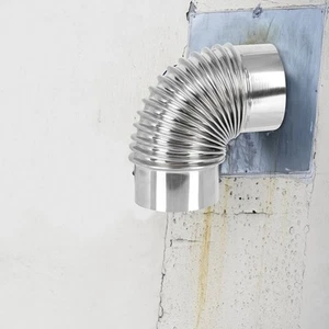 Tubo stufa 6 pollici acciaio inox gomito camino canna fumaria casa - Foto 1 di 12