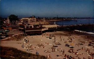 Santa Cruz,CA Cowell Beach California Vintage Postcard - Picture 1 of 2