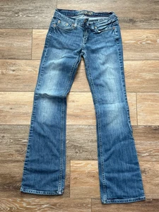 Hollister Damen Gr. 2R Bootcut Jeans Medium Wash Stretch Denim Low Rise Class - Bild 1 von 9