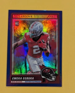 2025 Score Dark Blue Artist's Proof Foil /35 Emeka Egbuka Tampa Bay Ohio State - Picture 1 of 1