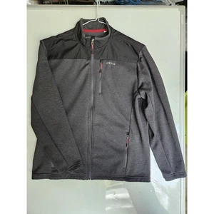 Orvis Jacke Herren Large grau Full Zip Softshell Outdoor Schicht Nylonbesatz Taschen - Bild 1 von 8