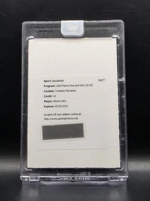 2020 Panini One and One Nikola Jokic Timeless Moments /49 Expired Redemption - Image 1 of 2