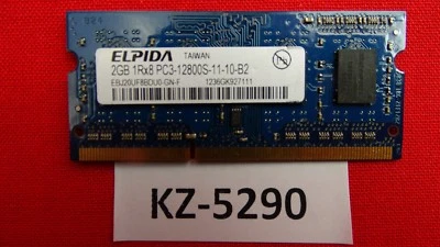 Elpida EBJ20UF8BDU0-GN-F 2GB PC-12800 1600Mhz CL11 204 Pin Laptop RAM - Image 1 of 2